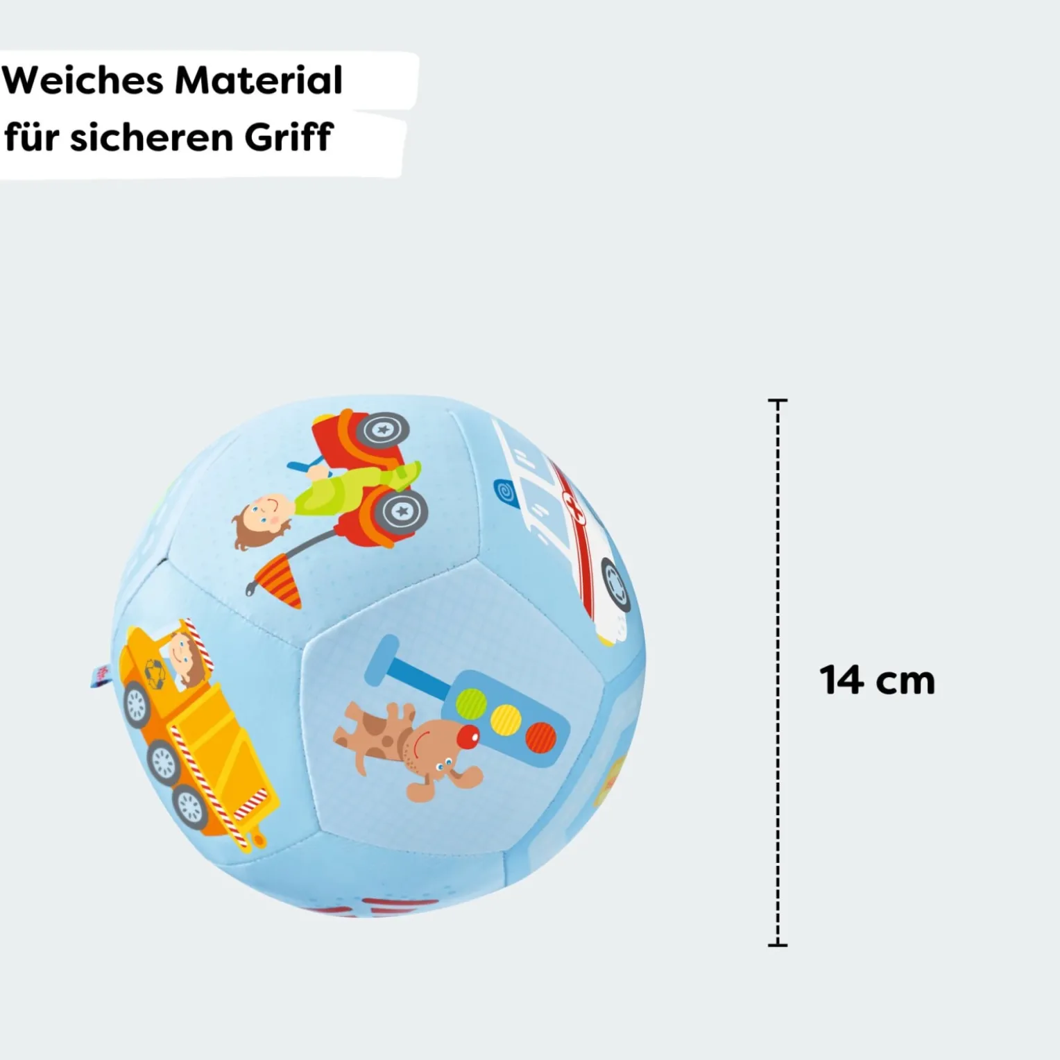 Babyball Fahrzeug-Welt,14 cm Ø