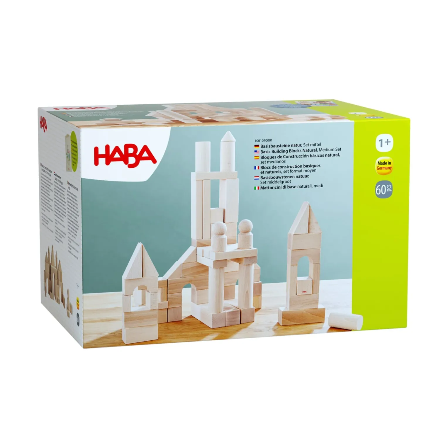 Basisbausteine natur, Set mittel