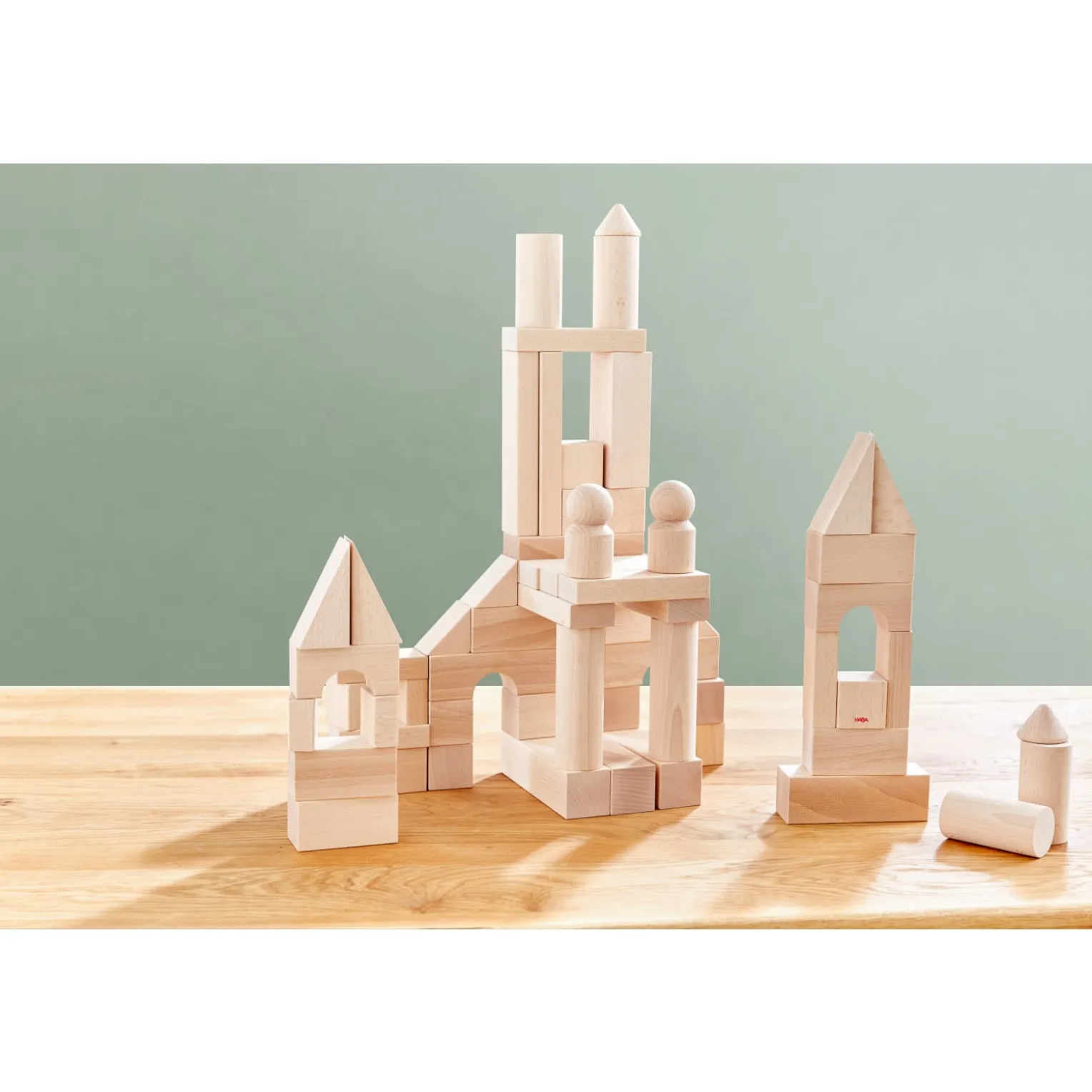 Basisbausteine natur, Set mittel