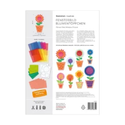 Bastelset – Fensterbild Blumentöpfchen