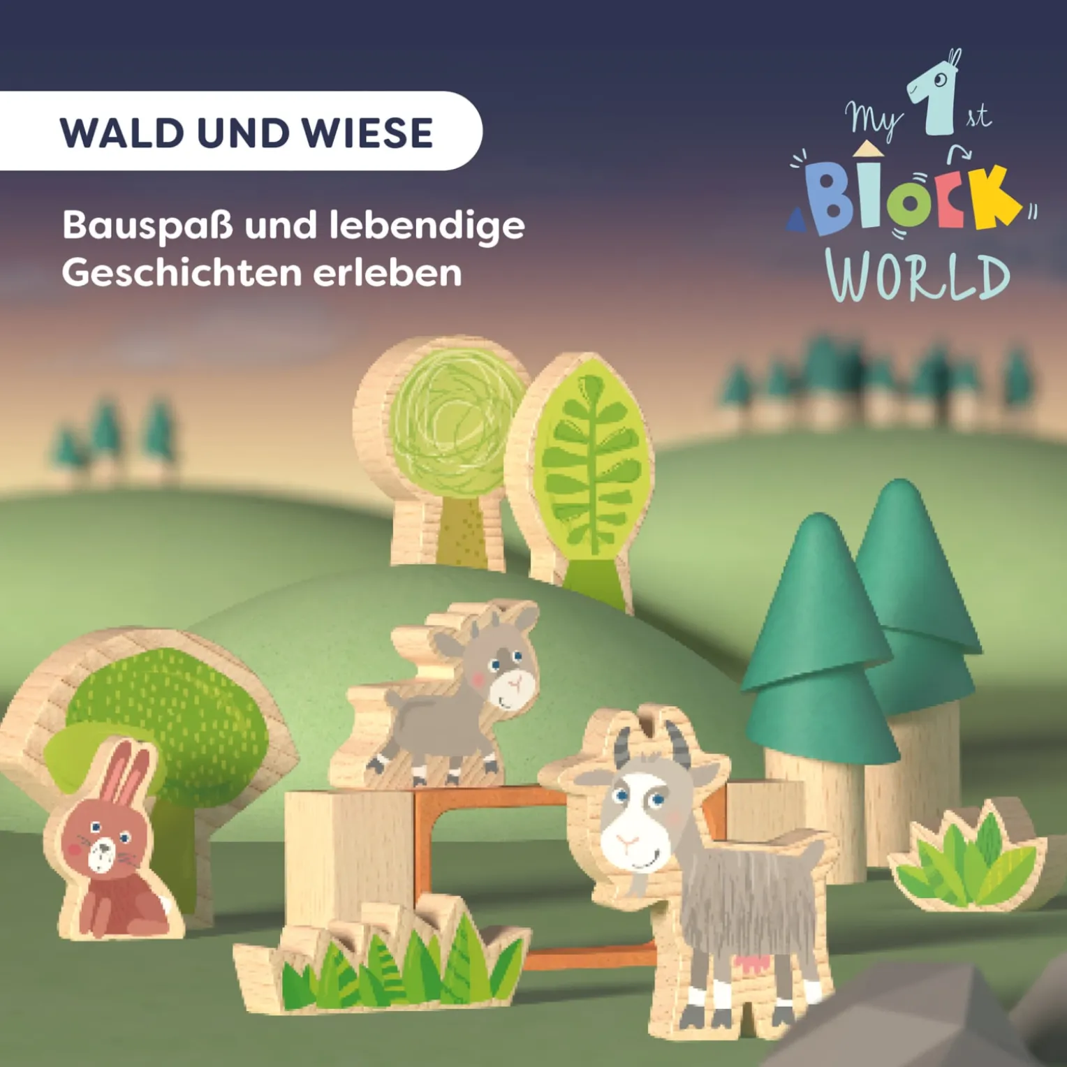 Bausteinwelt, My 1st Block World – Wald und Wiese, ab 1 Jahr