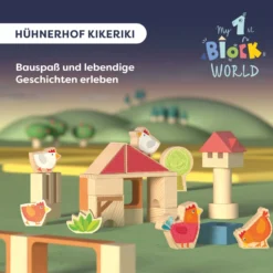 Bausteinwelt, My 1st Block World – Hühnerhof Kikeriki, ab 1 Jahr