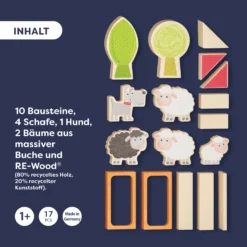 Bausteinwelt, My 1st Block World – Schafweide Walli, ab 1 Jahr