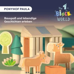 Bausteinwelt, My 1st Block World – Ponyhof Paula, ab 1 Jahr