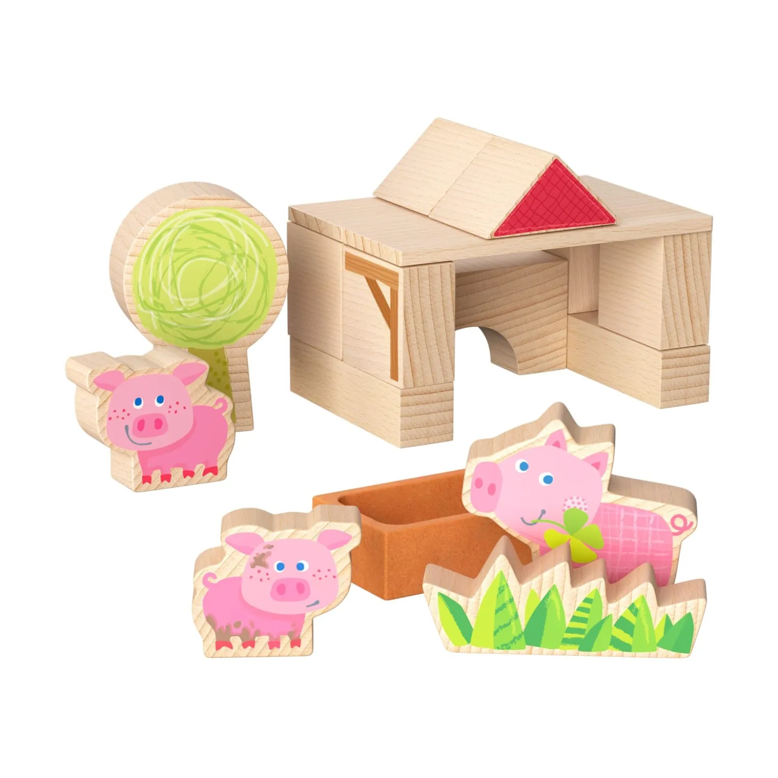 Bausteinwelt, My 1st Block World – Ferkelstall Kalle, ab 1 Jahr