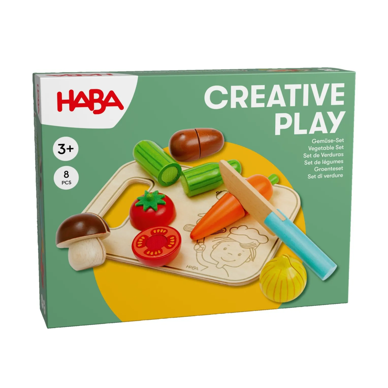 Creative Play – Gemüse-Set mit Brettchen & Messer