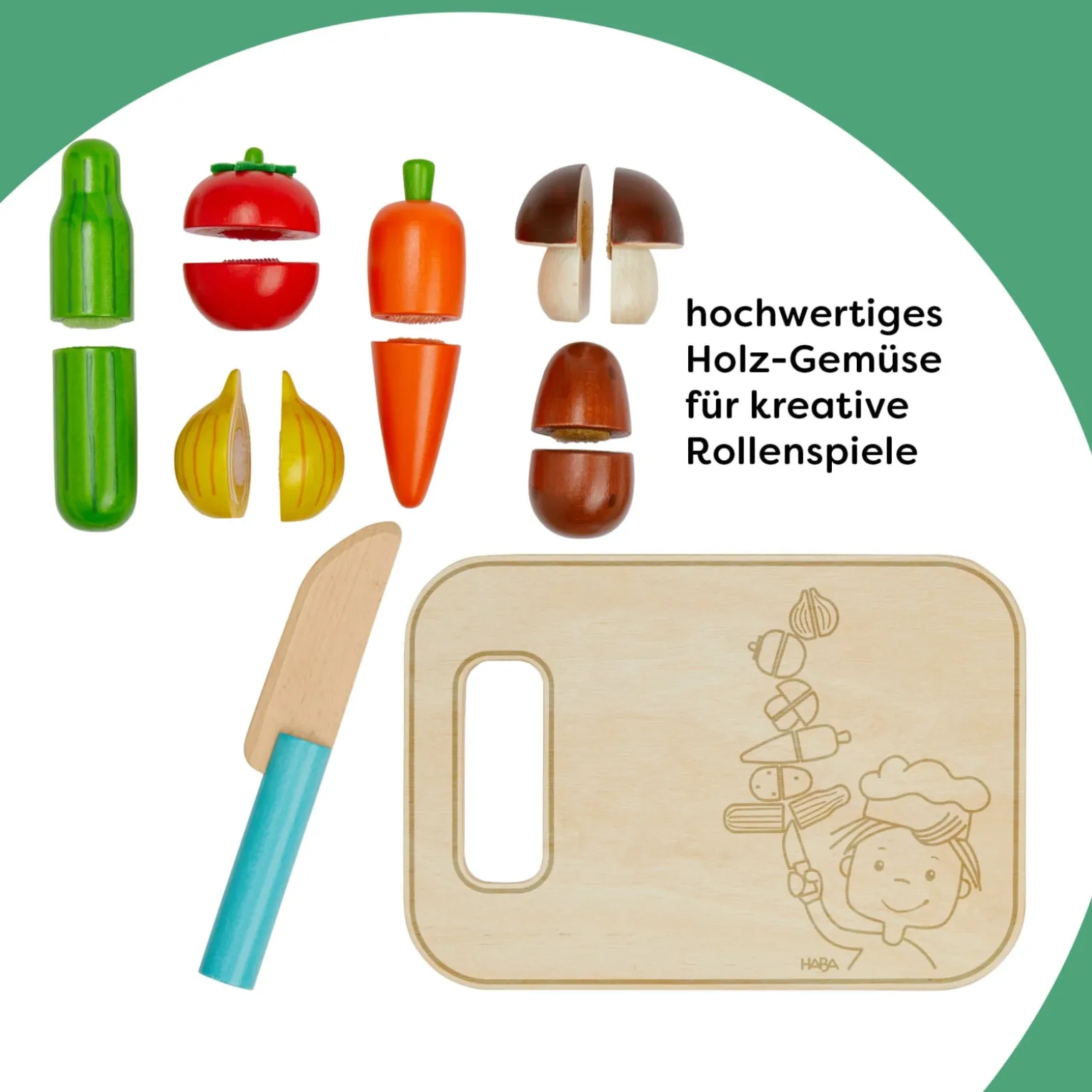 Creative Play – Gemüse-Set mit Brettchen & Messer