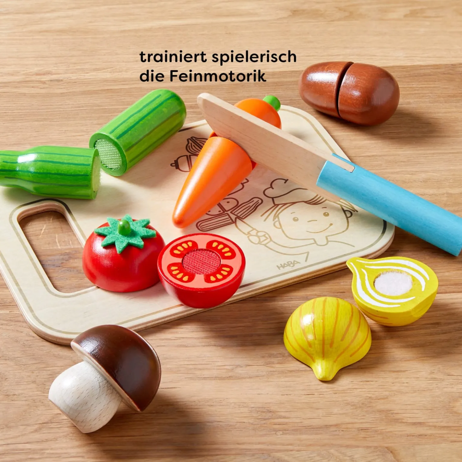 Creative Play – Gemüse-Set mit Brettchen & Messer