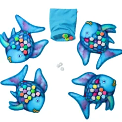 Der Regenbogenfisch – Glitzer-Bingo, Farbenspiel, ab 3 Jahren