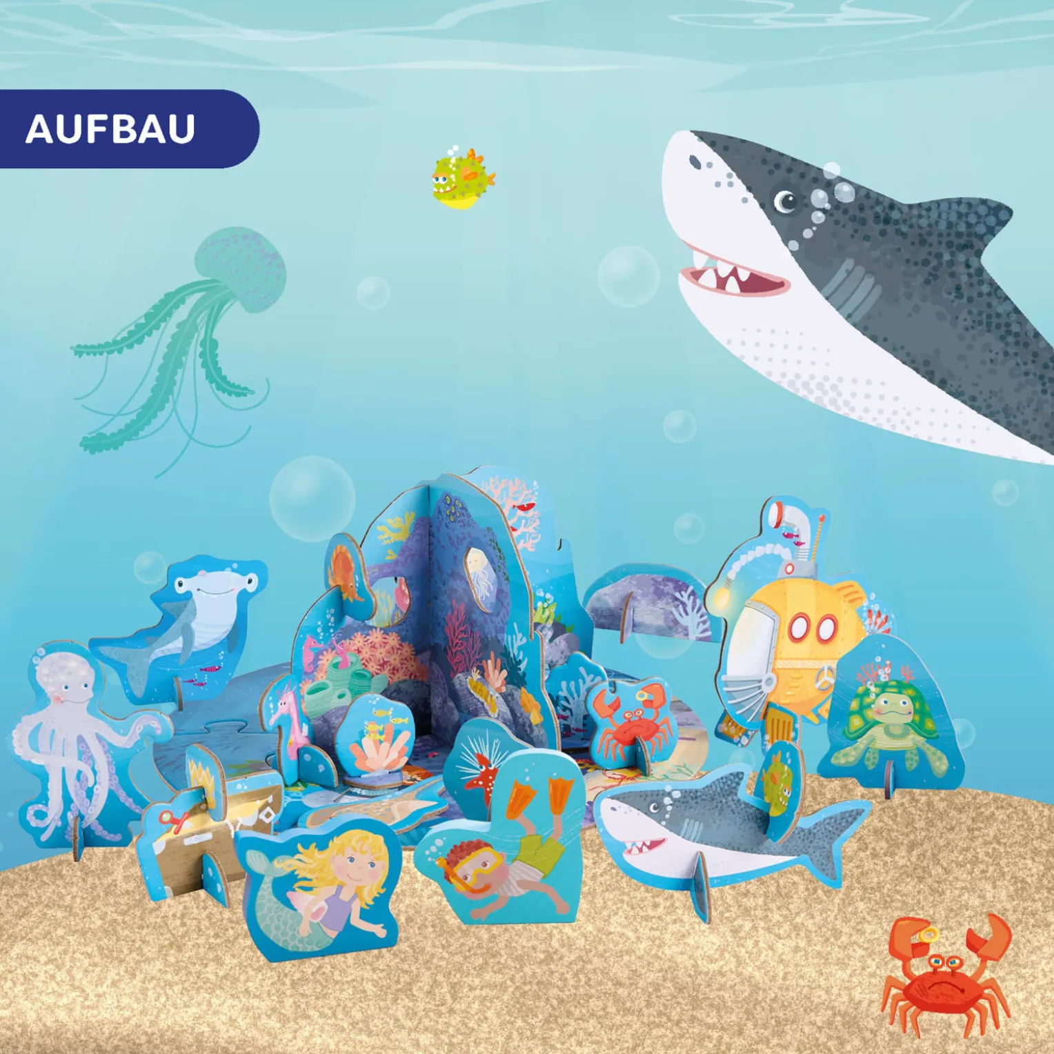 3D-Puzzle-Spielwelt Unterwasser