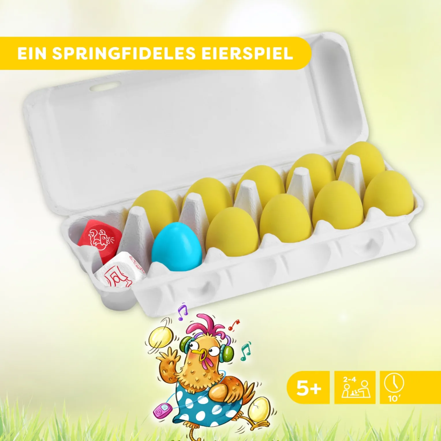 Eiertanz, Geschicklichkeitsspiel, ab 5 Jahren