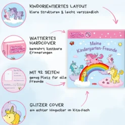 Einhorn Glitzerglück Freundebuch