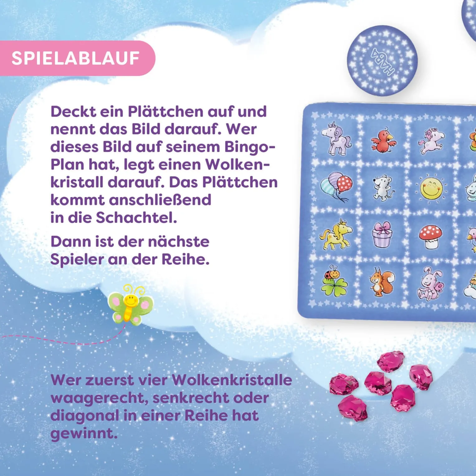 Einhorn Glitzerglück – Funkel-Bingo