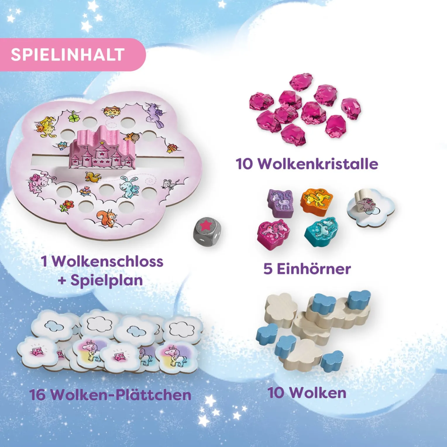 Einhorn Glitzerglück – Wolkenstapelei