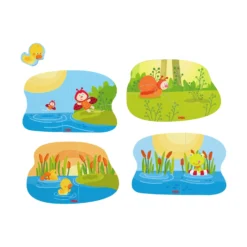 4 erste Puzzles – Tierkinder