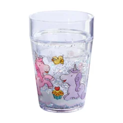 Glitzerbecher, Einhorn Glitzerglück, Kinderbecher, BPA-frei