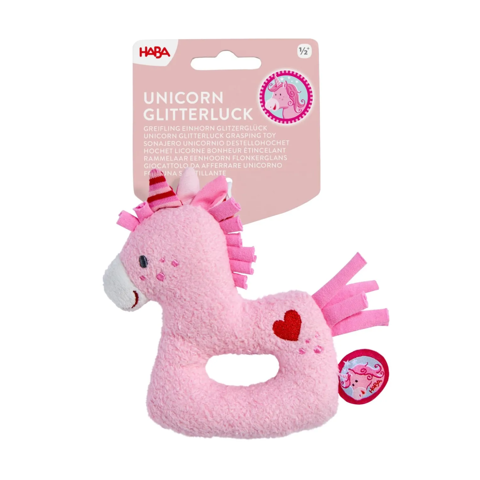 Greifling Einhorn Glitzerglück