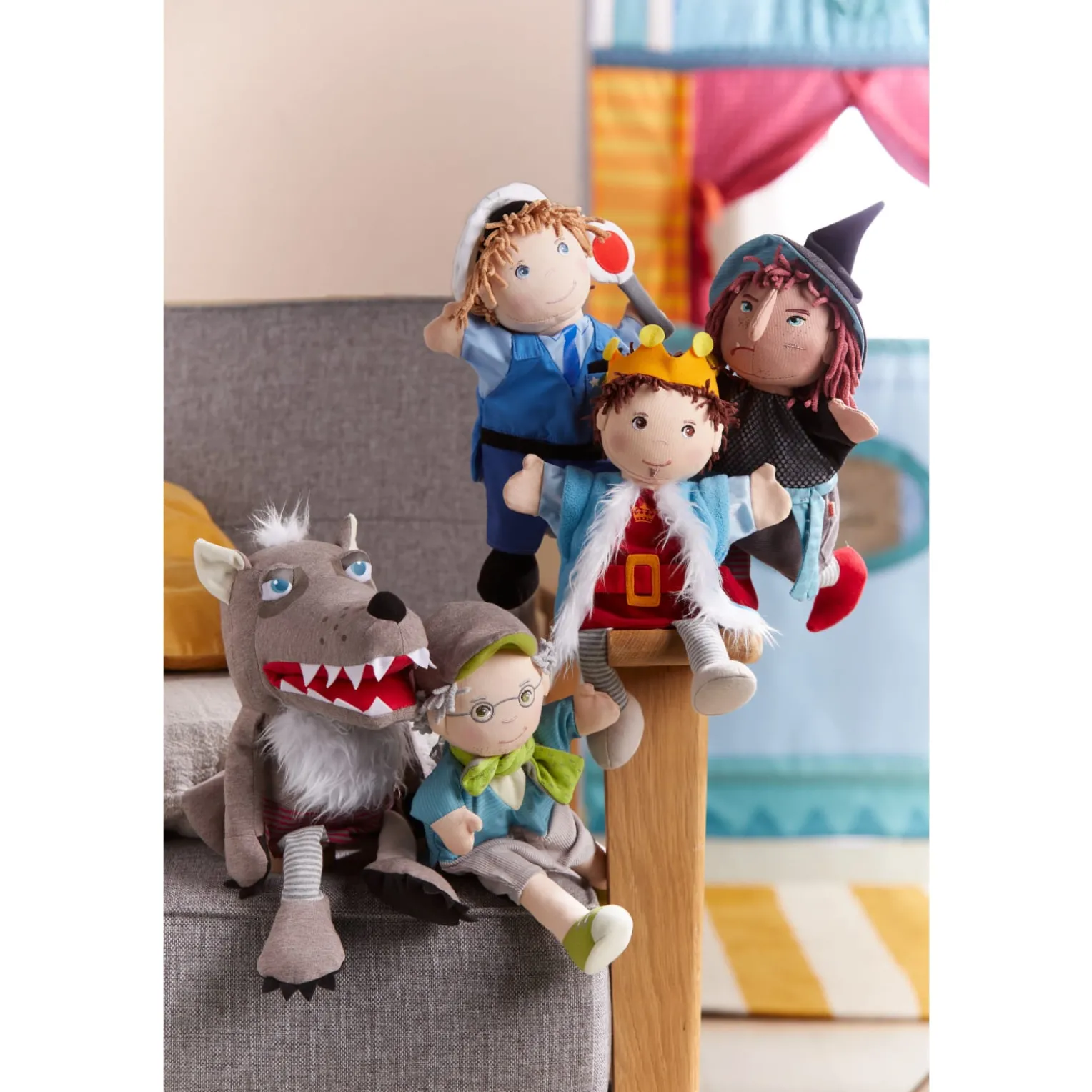 Handpuppe Wolf Grisbert, 37 cm