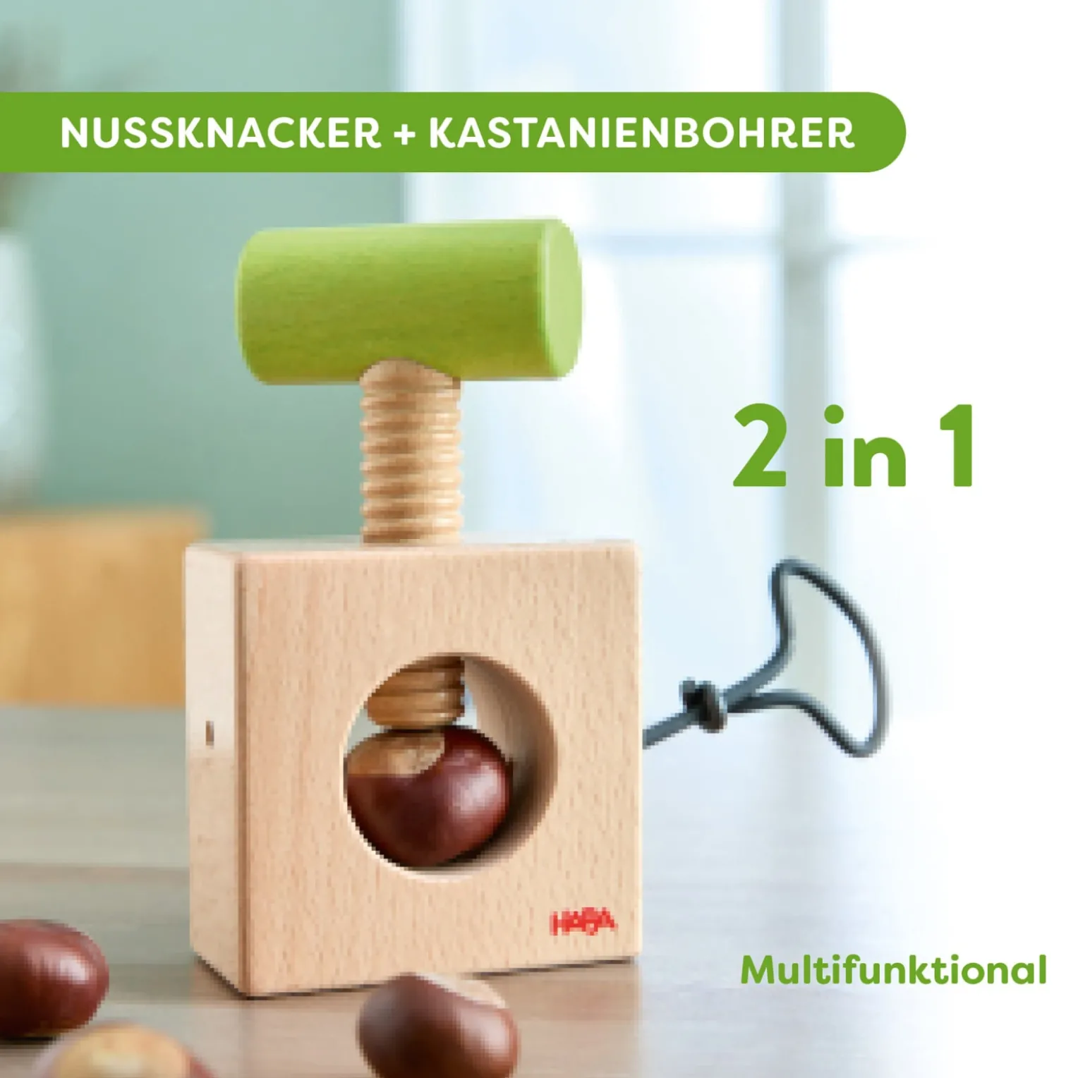 Kastanienbohrer & Nussknacker 2-in-1