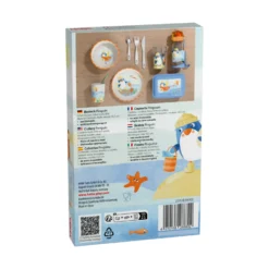 Kinderbesteck Pinguin, 3-teiliges Set mit Messer, Gabel, Löffel