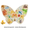 Kinder Holzpuzzle Schmetterling, 20-teiliges 2 in 1 Puzzle, ab 4 Jahren