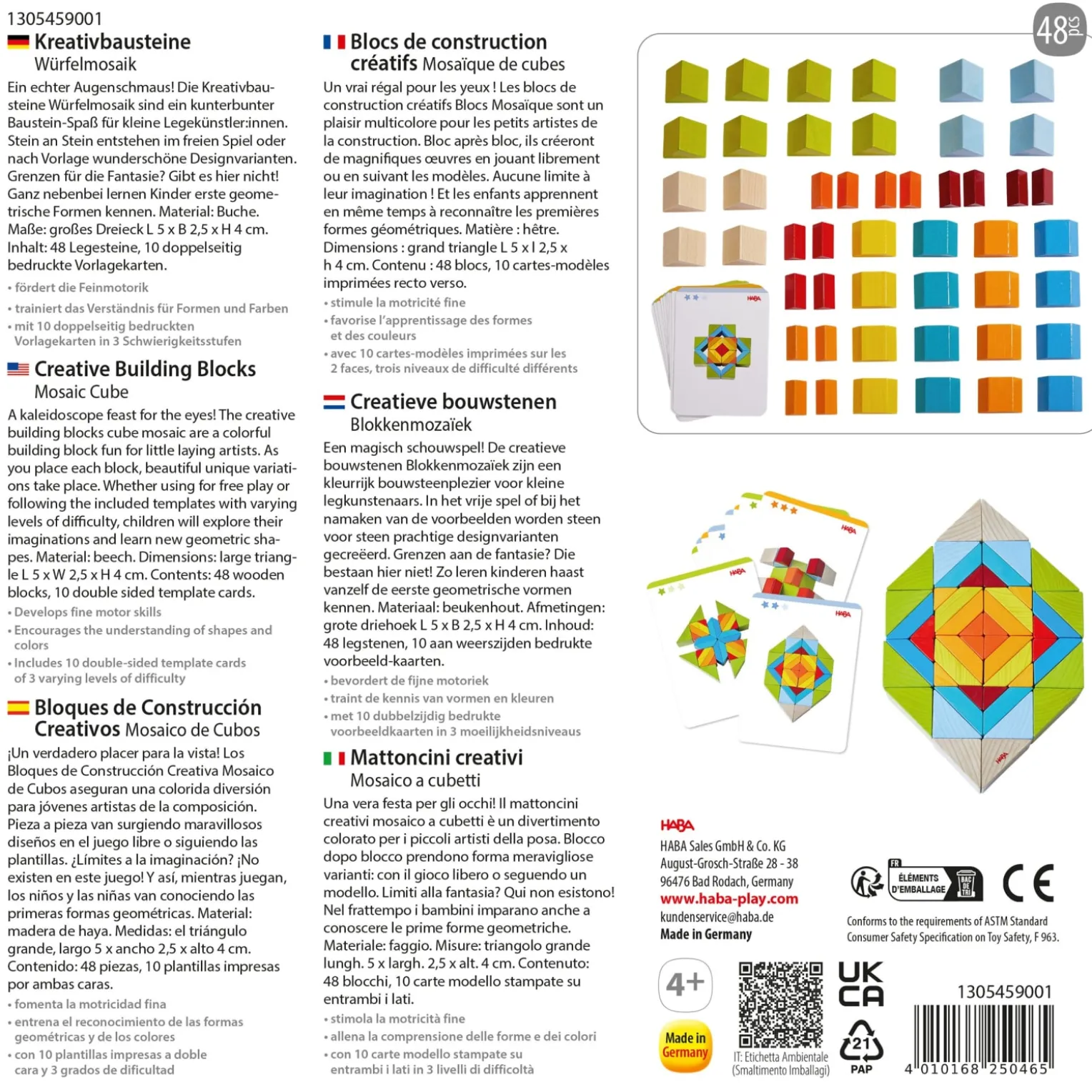Kreativbausteine Würfelmosaik