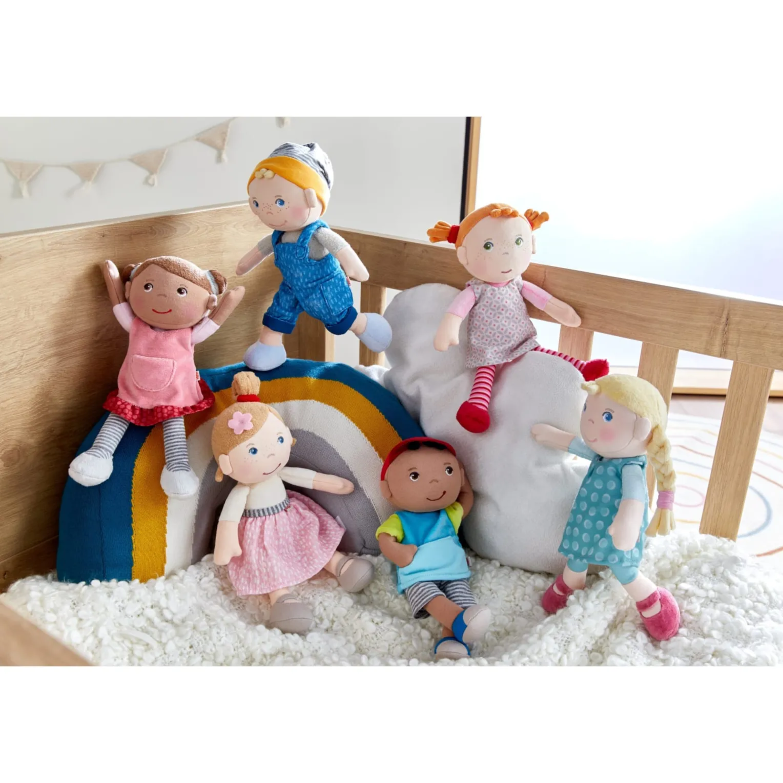 Kuschelpuppe Camila, 25 cm große Stoffpuppe