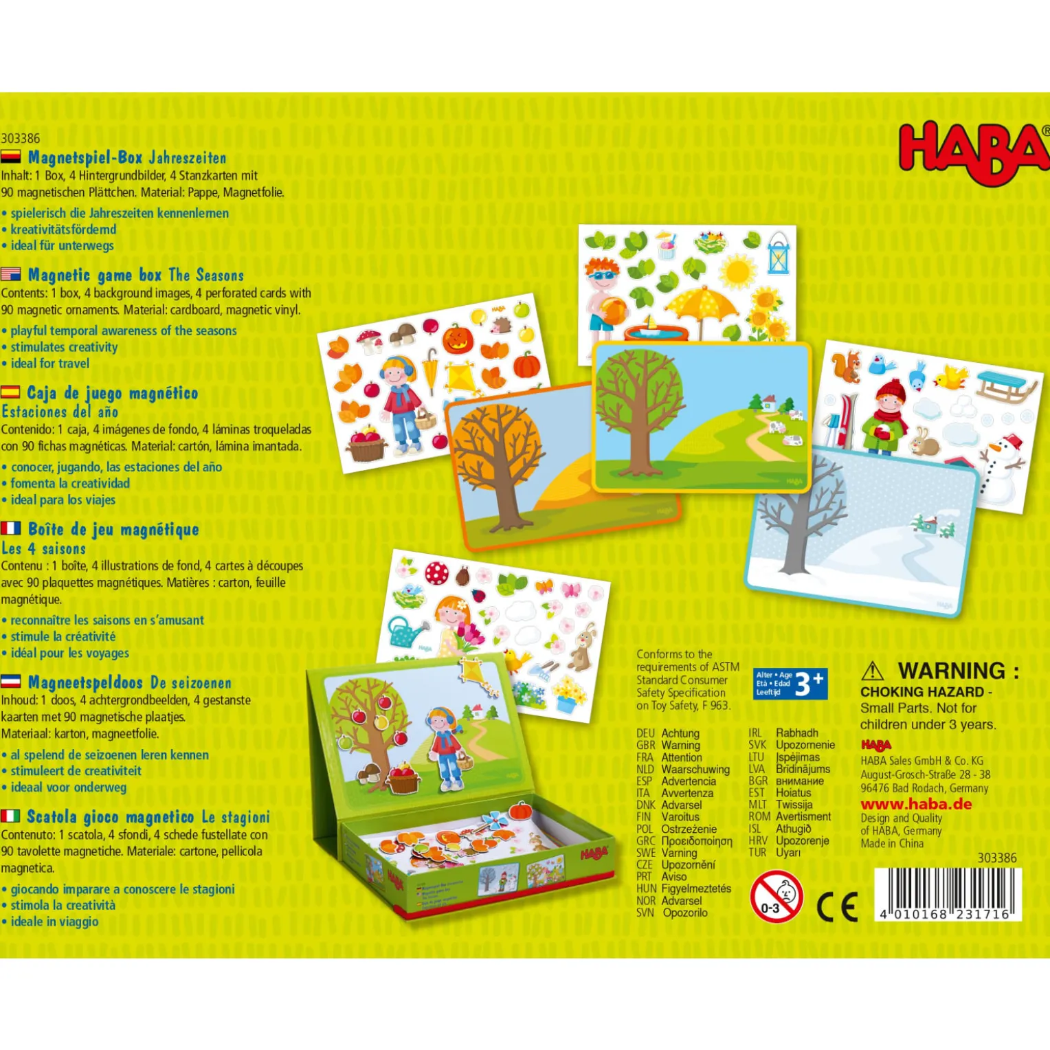 Magnetspiel-Box Jahreszeiten