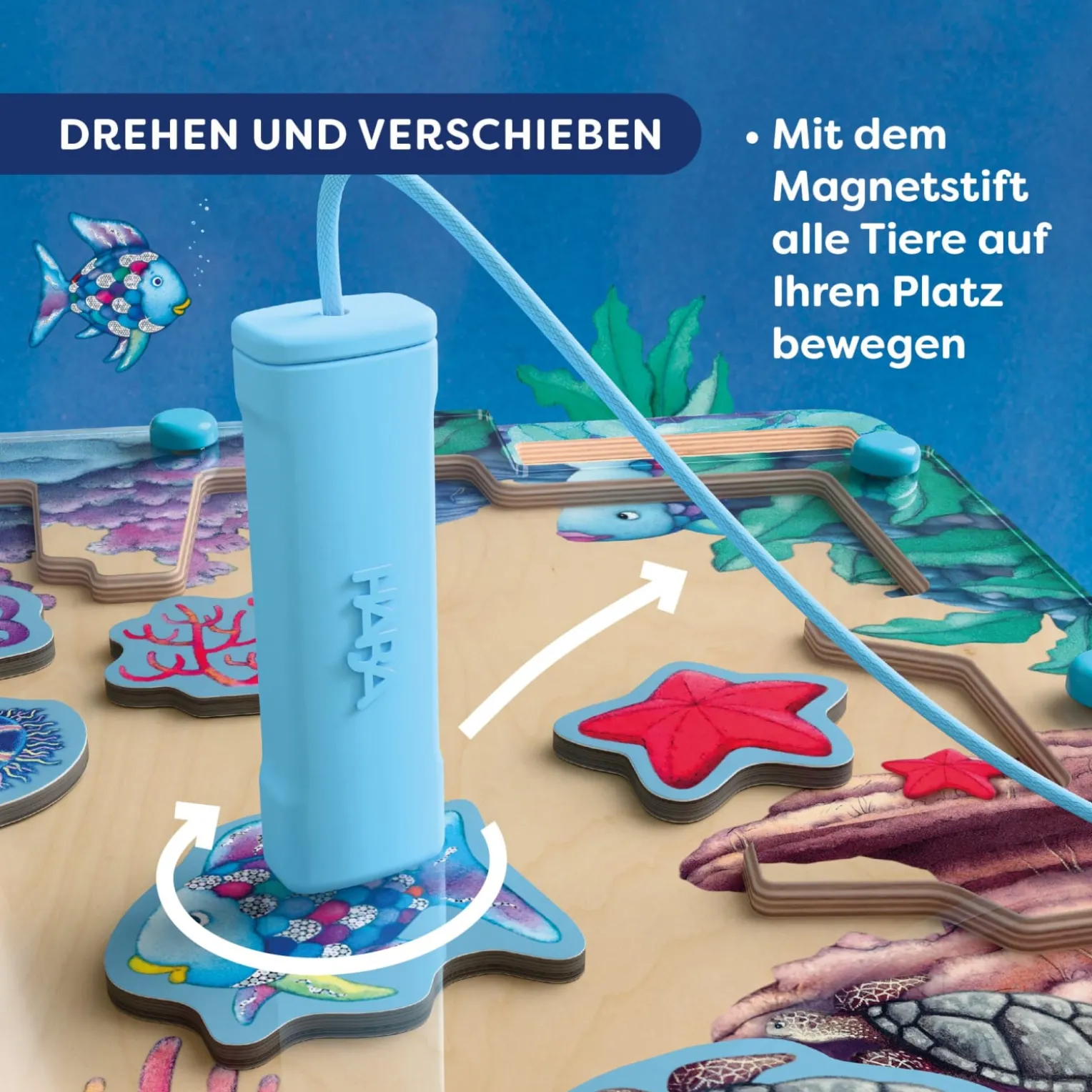 Magnetspiel Vario Der Regenbogenfisch, ab 3 Jahren