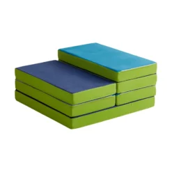 Matratzensofa, grün/blau
