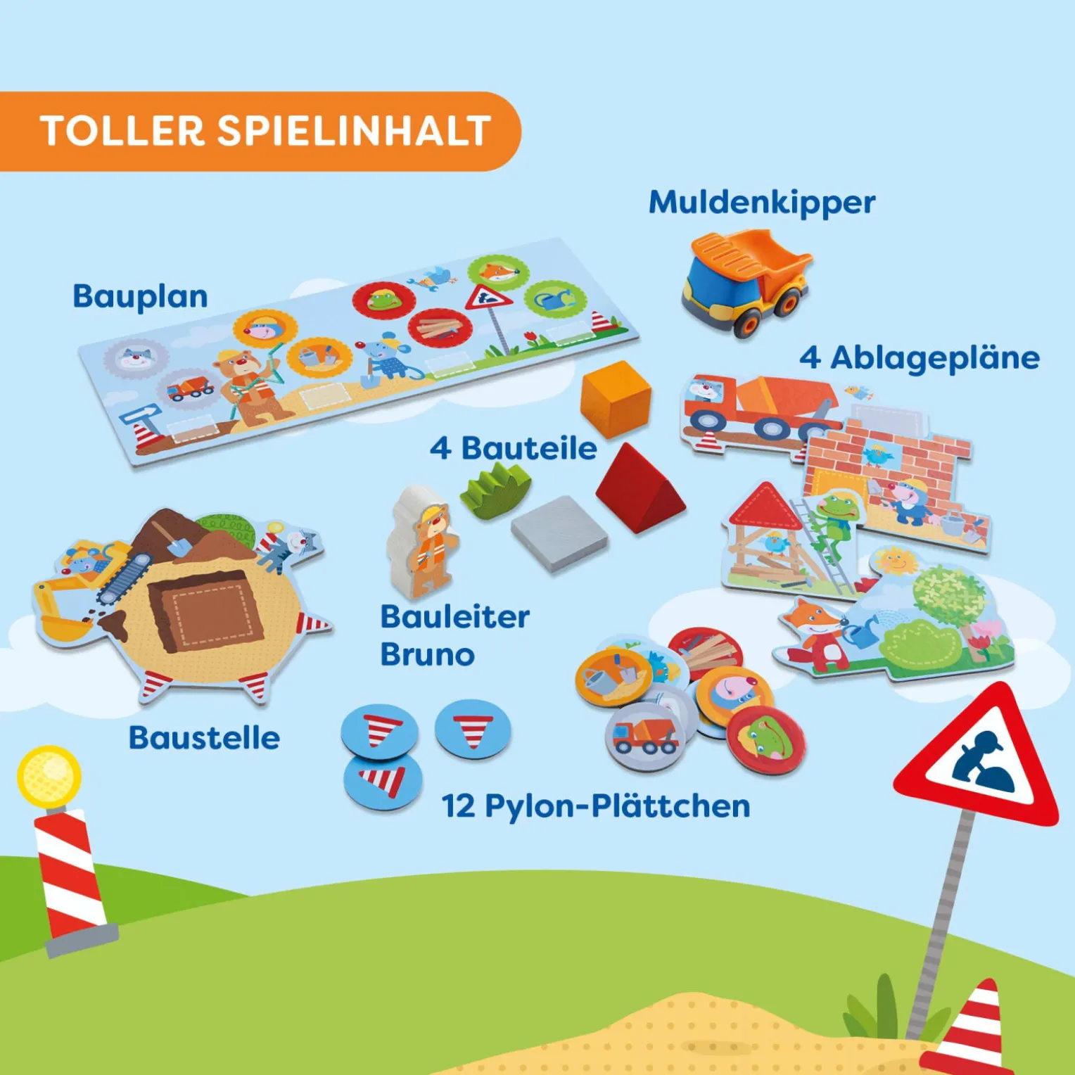 Meine ersten Spiele – Baustelle, Zuordnungsspiel, ab 2 Jahren