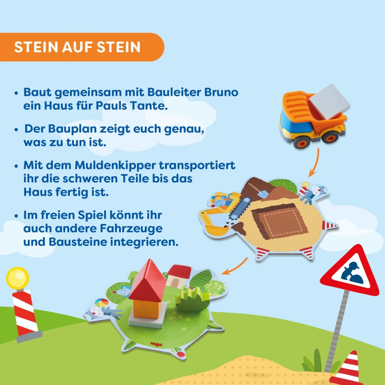 Meine ersten Spiele – Baustelle, Zuordnungsspiel, ab 2 Jahren