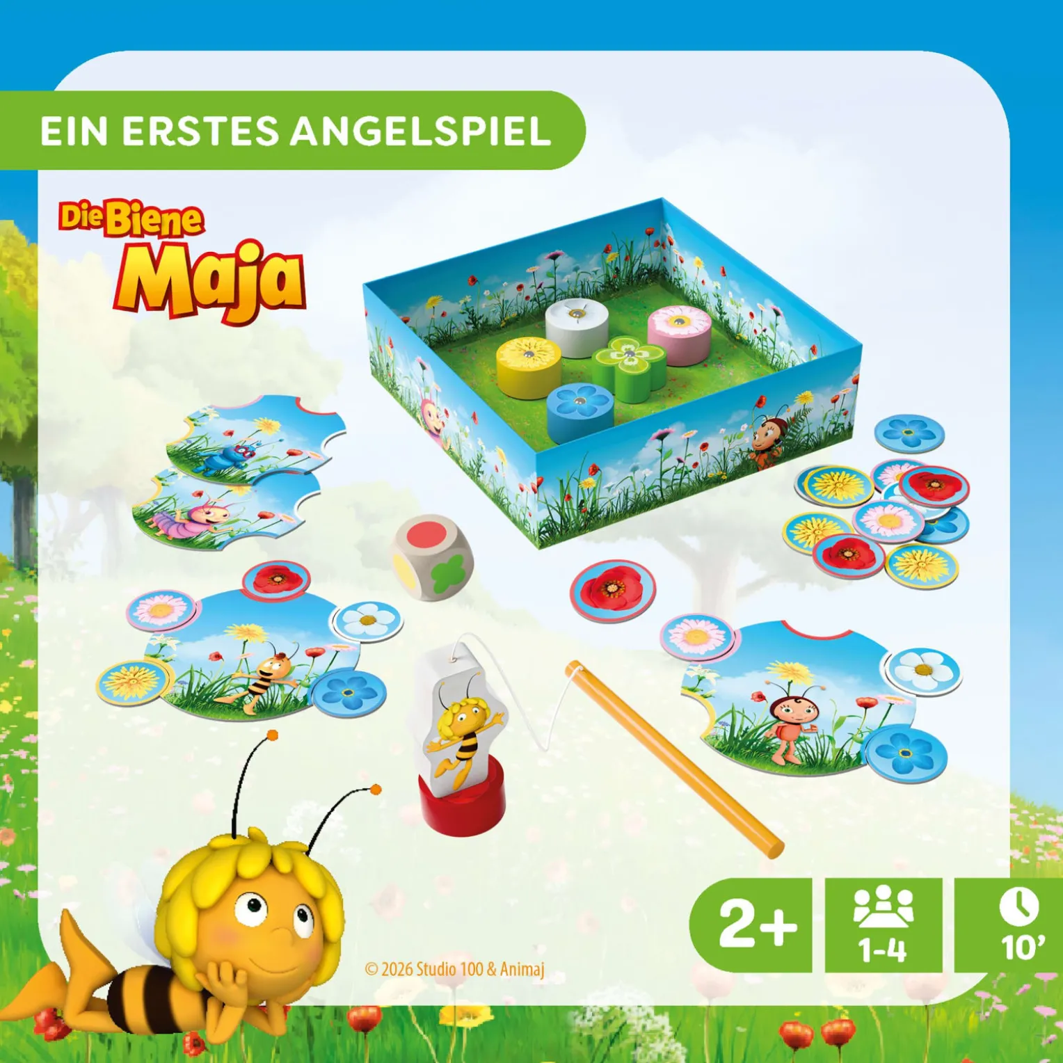 Meine ersten Spiele – Biene Maja, Blüten angeln, Angelspiel, ab 2 Jahren