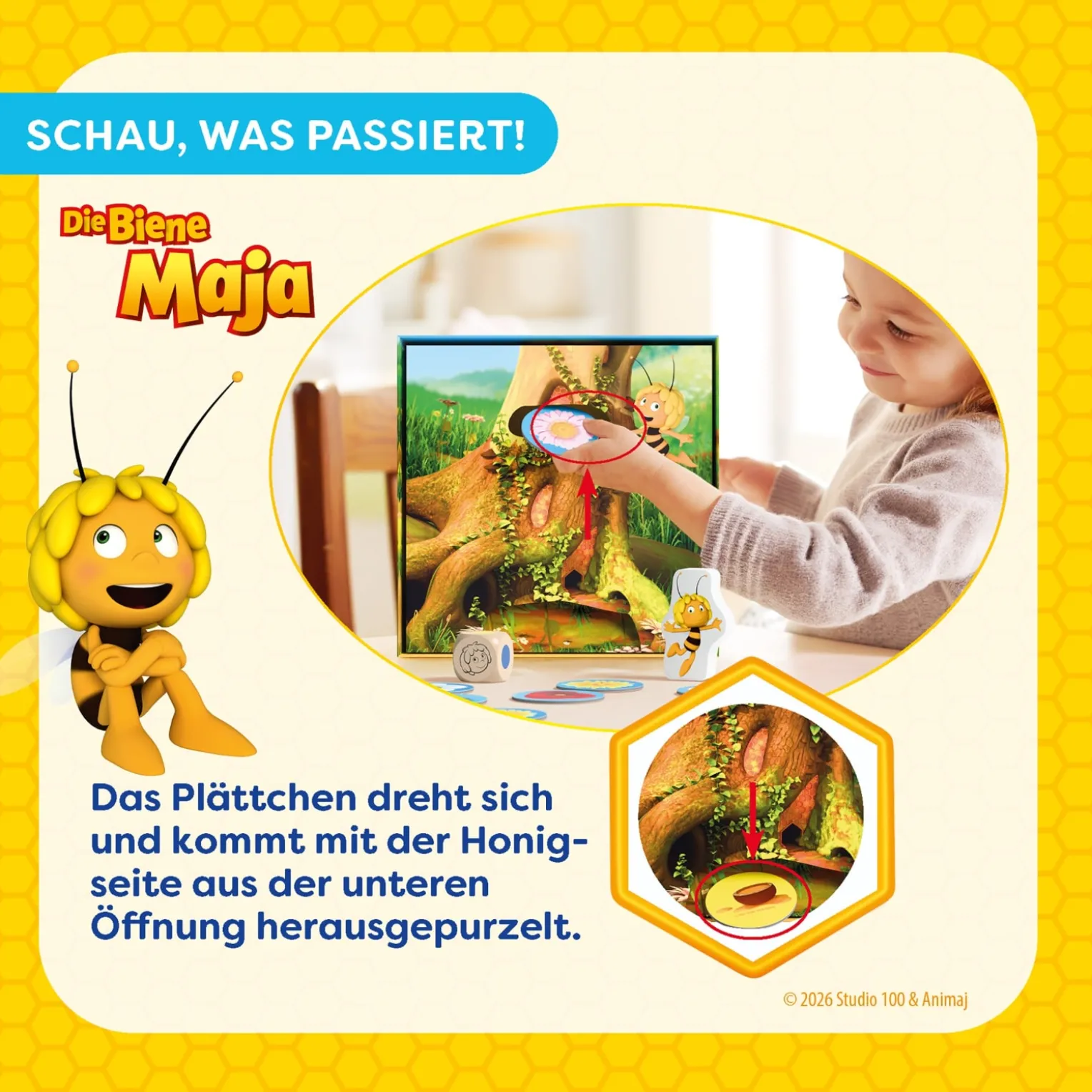 Meine ersten Spiele – Biene Maja Honigbaum, Farben-Zuordnung, ab 2 J.