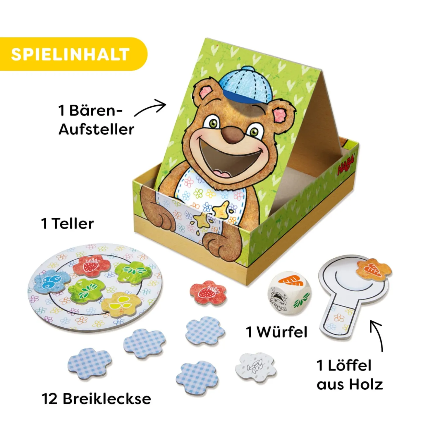 Meine ersten Spiele – Bärenhunger, Memo, Geschicklichkeitsspiel ab 2 J