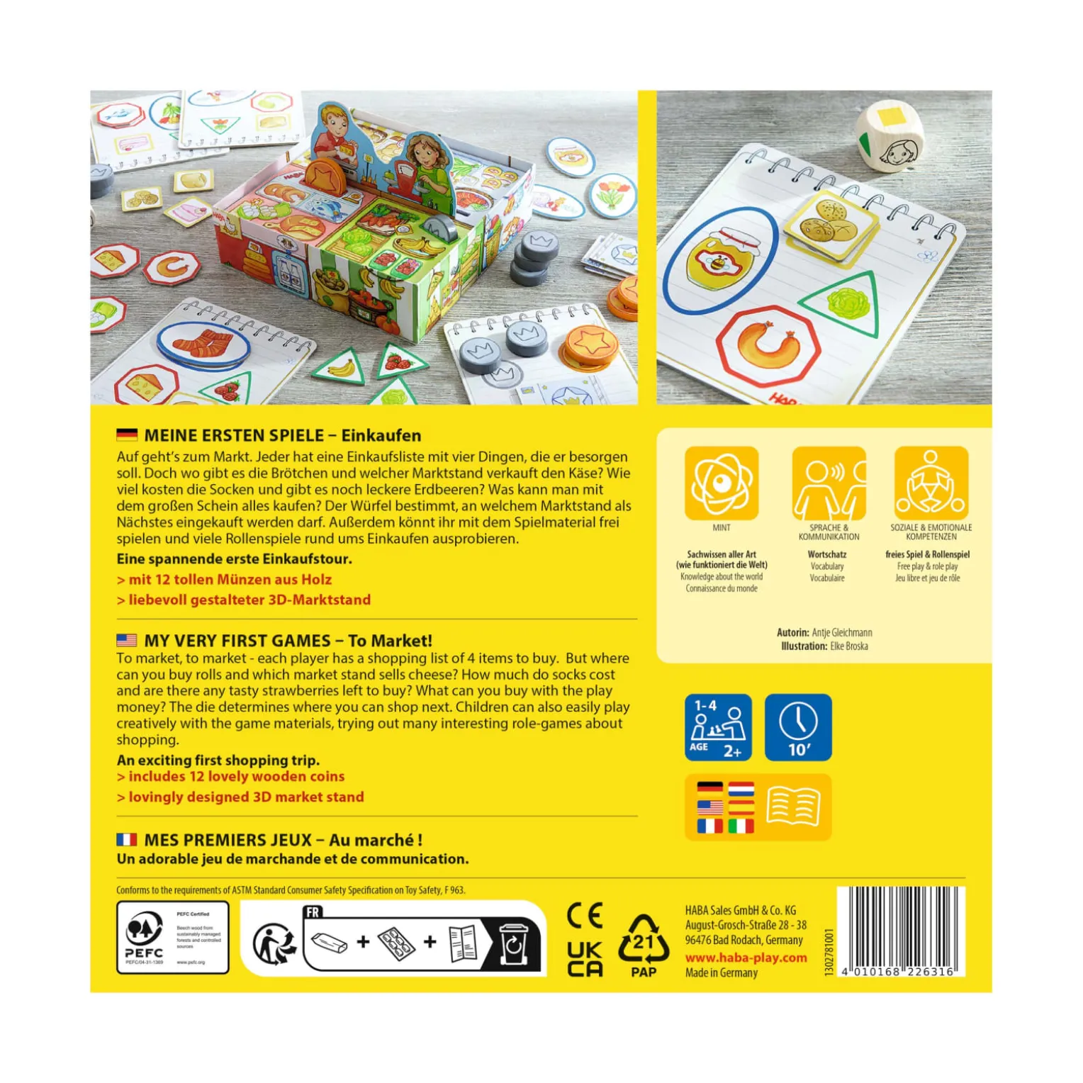 Meine ersten Spiele – Einkaufen, Zuordnungsspiel, ab 2 Jahren