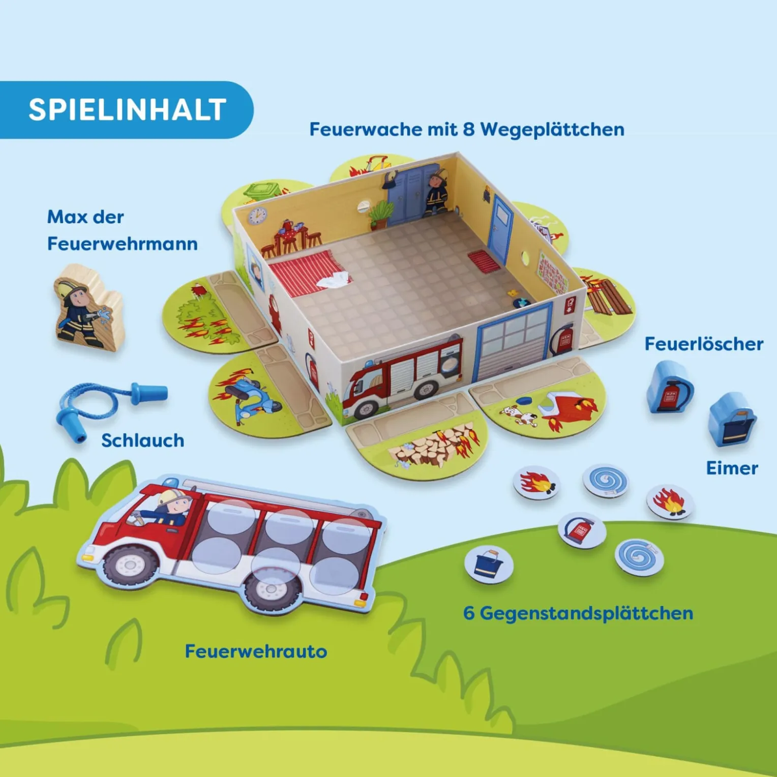 Meine ersten Spiele – Feuerwehr, Memo-Spiel, ab 2 Jahren
