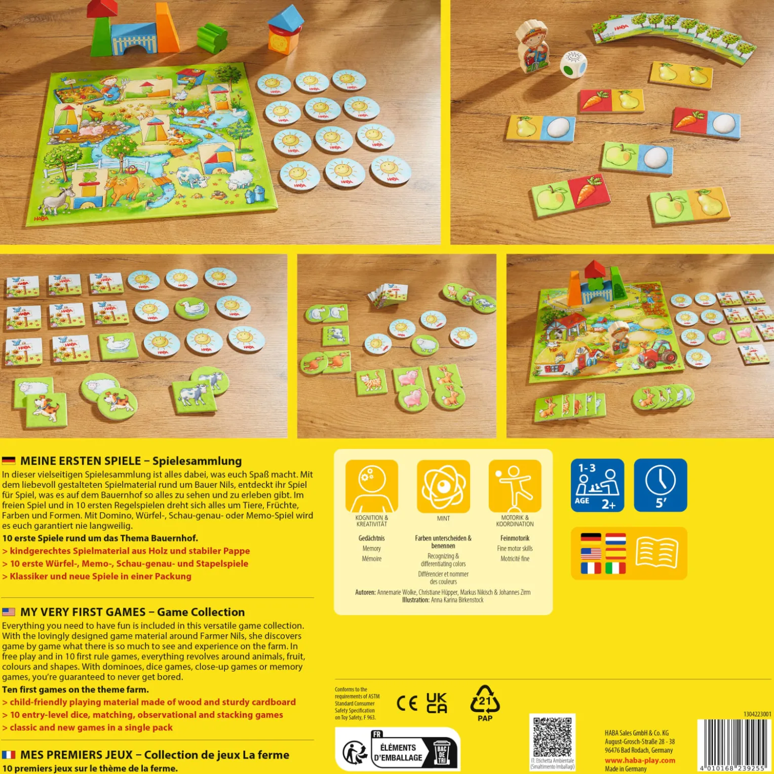 Meine ersten Spiele – Spielesammlung, 10 Spiele, ab 2 Jahren
