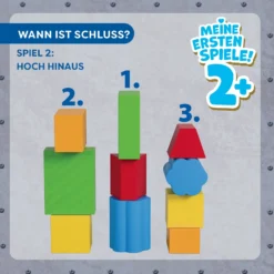 Meine ersten Spiele – Wer baut mit?, Spielkoffer, 10 Holzteile, ab 2 J