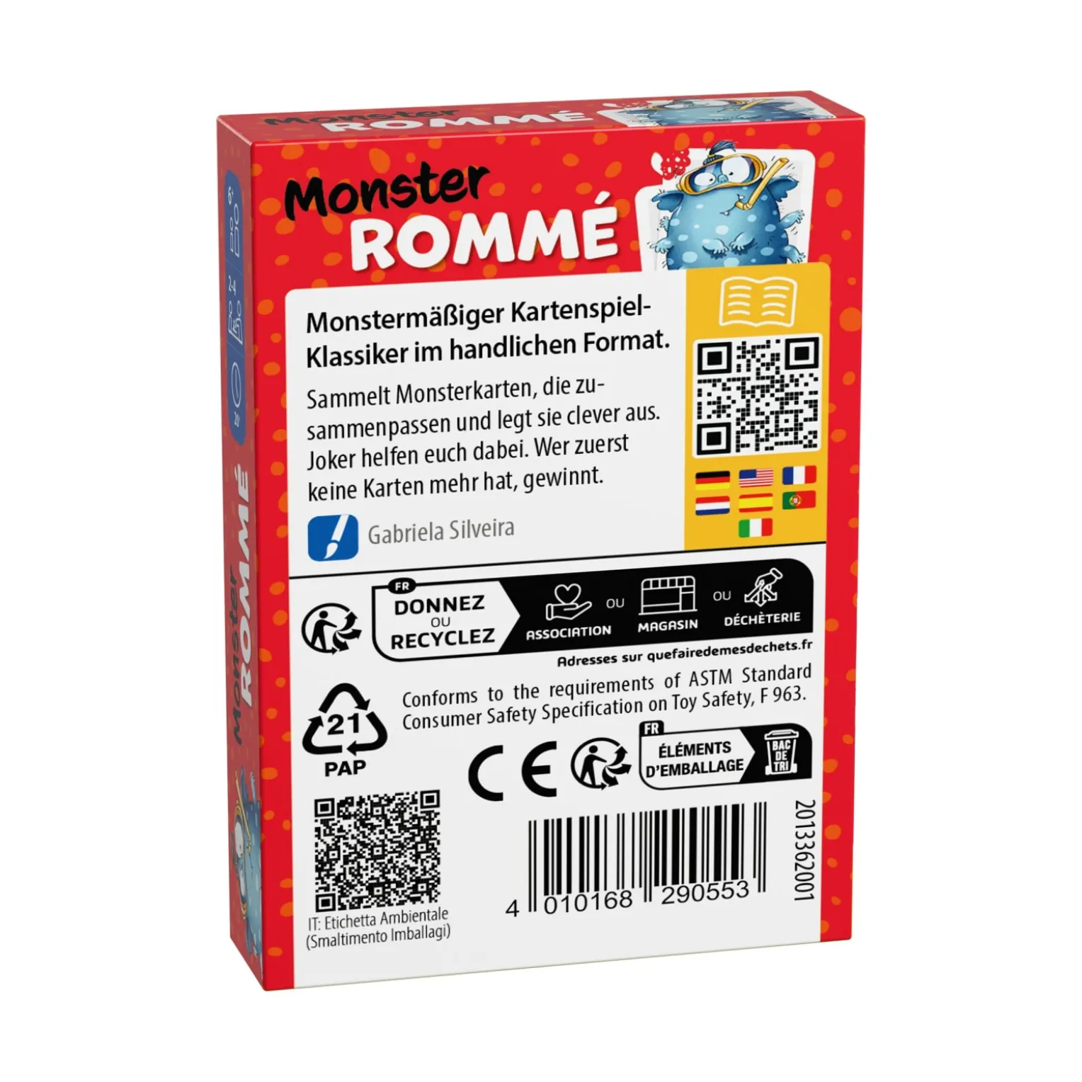Monster ROMMÉ, Kartenspiel ab 6 Jahren