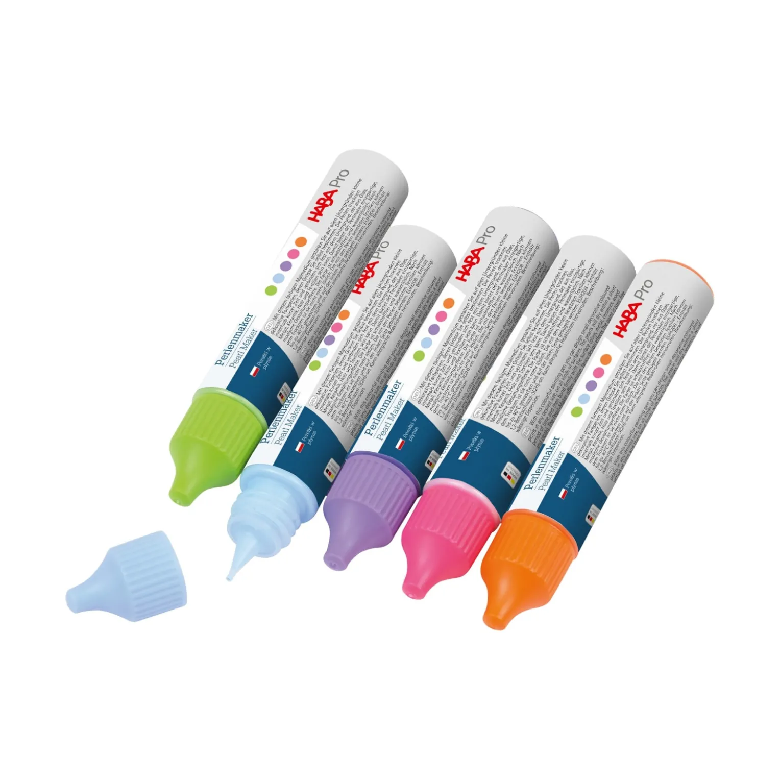 Perlen-Maker-Set, 5 Farben à 30 ml