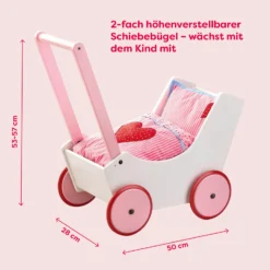 Puppenwagen Herzen