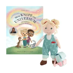 Puppe Tilli & Buch "Mein Knopf, ein Universum: Auf zu neuen Wunsch-Abenteuern"