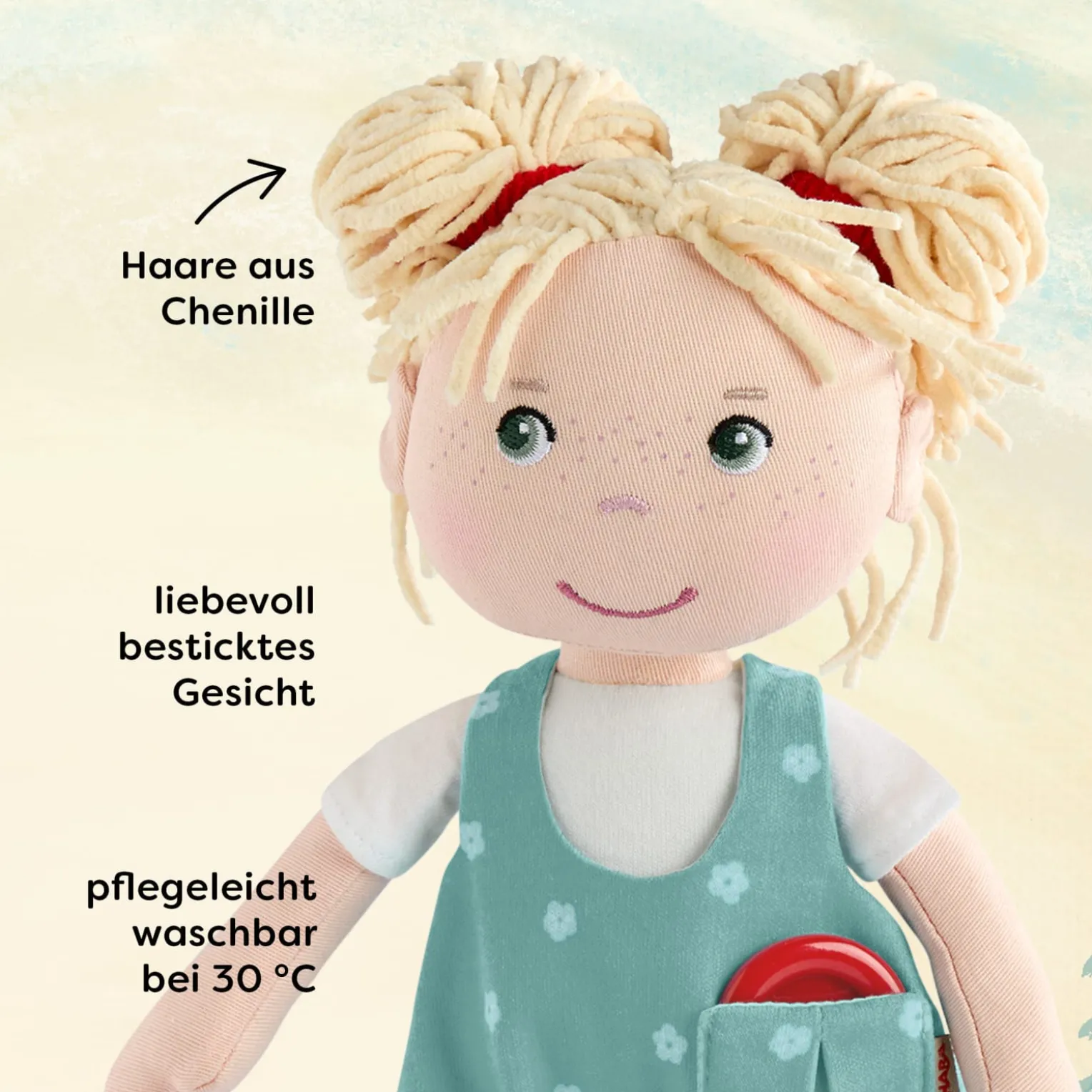 Puppe Tilli & Buch "Mein Knopf, ein Universum: Auf zu neuen Wunsch-Abenteuern"