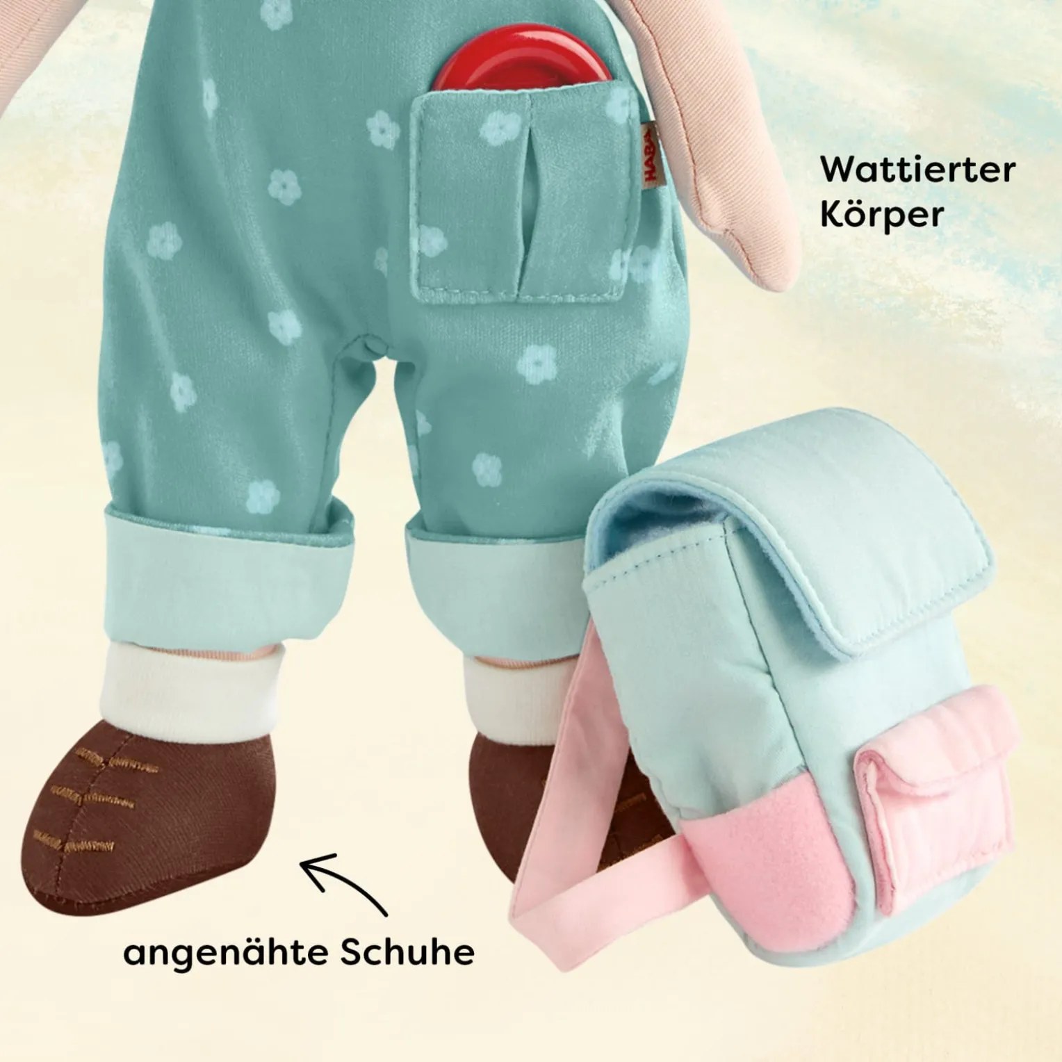 Puppe Tilli & Buch „Mein Knopf, ein Universum: Magische Winter-Wünsche“