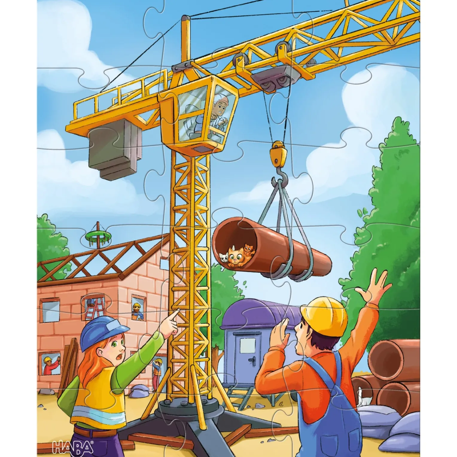 Puzzles Baustellenfahrzeuge