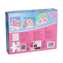 3 Puzzles - Einhorn Glitzerglück