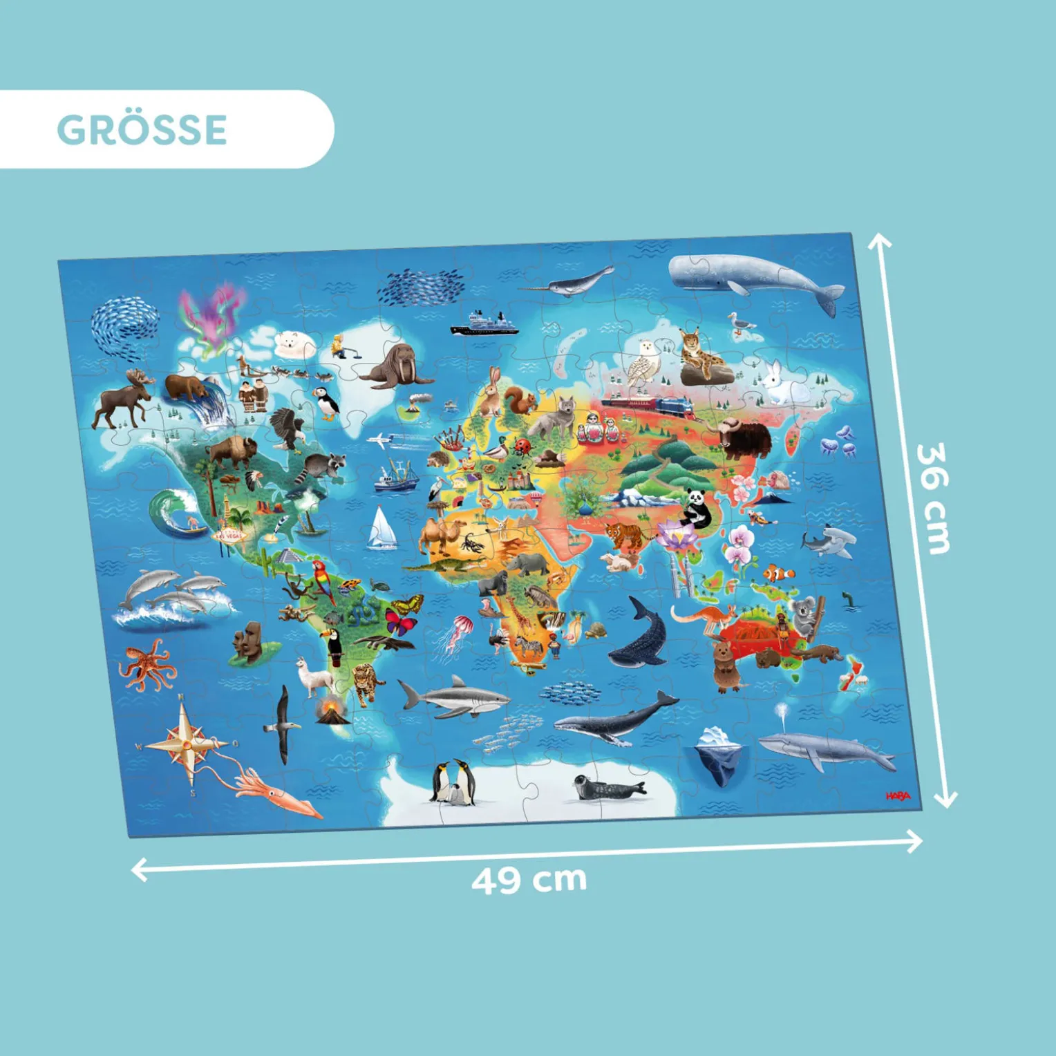 Puzzle Weltkarte