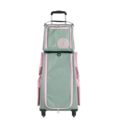 Reiseset aus Trolley und Tasche, salbei