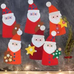 Sachenmacher Erstes Kleben Nikoläuse, Bastelset Weihnachten, ab 3 J.